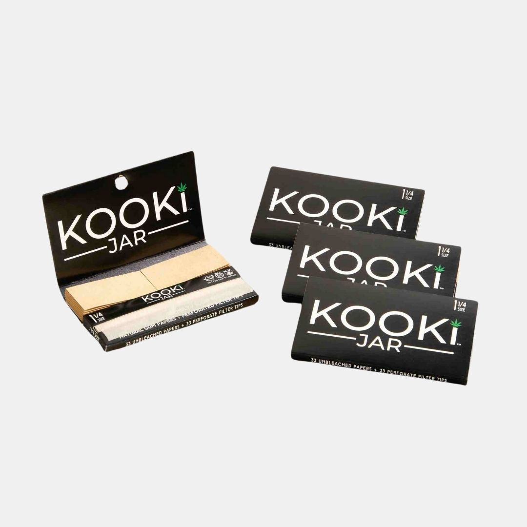KookiJar Classic | 1 & 1/4 Sized Hemp Rolling Papers (4 pack)
